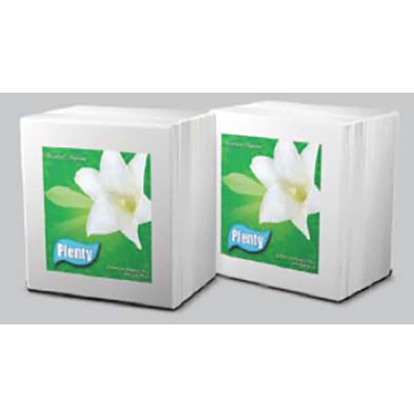 Combo 2 gói khăn ăn plenty 2 lớp 100 tờ/gói