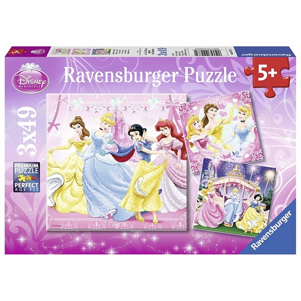 Fahasa - Bộ Xếp Hình Ravensburger Puzzle Snow White RV092772 (3 Bộ 49 Mảnh Ghép)
