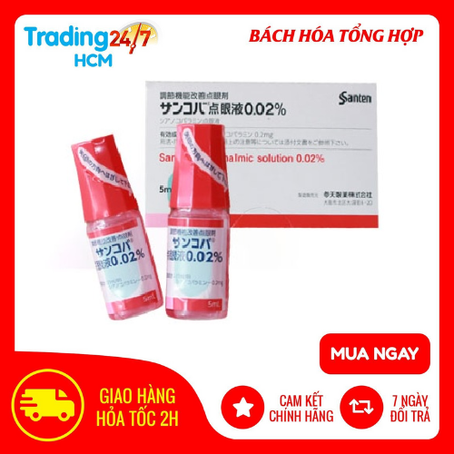 Nước Nhỏ Mắt Cận Thị Sancoba Ophthalmic Solution 0.02% nội địa Nhật Bản