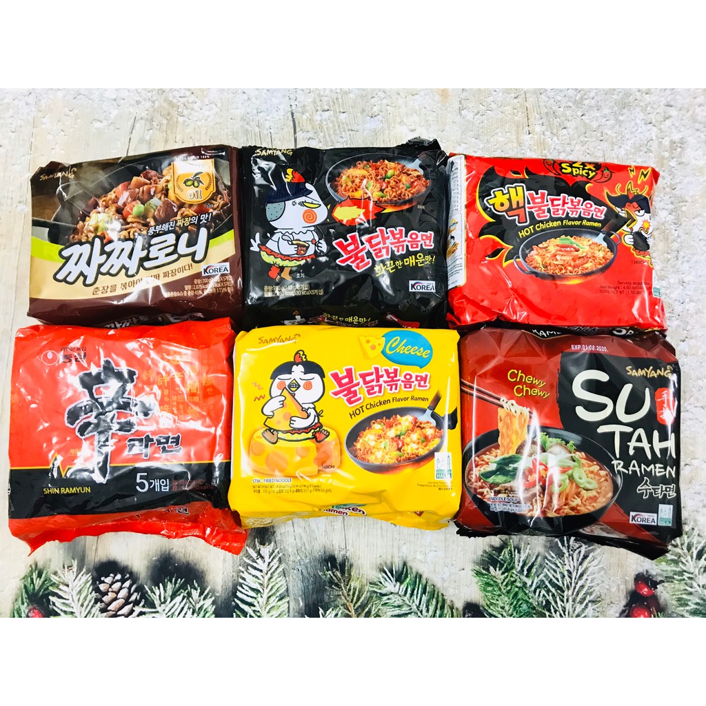Mì cay hàn quốc 17 loại - samyang sốt kem