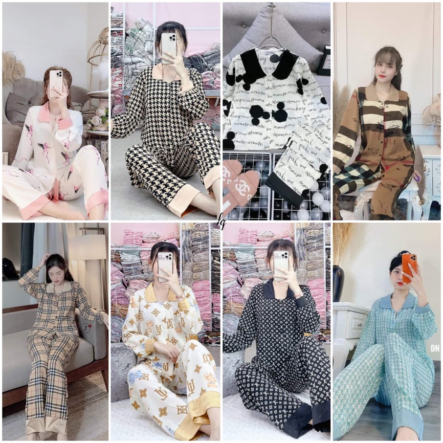 Bộ pijama mango tay dài
