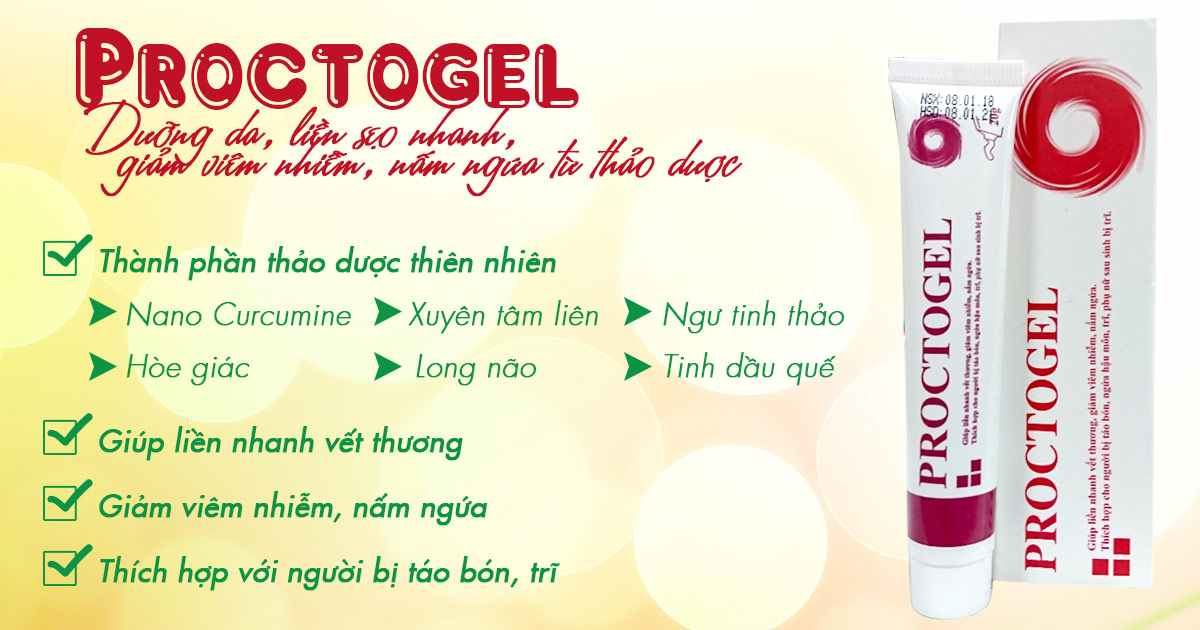 Co nhanh búi trĩ một cách tự nhiên, xua tan nỗi lo bệnh trĩ với Kem bôi trĩ Proctogel (Tuýp 20g)
