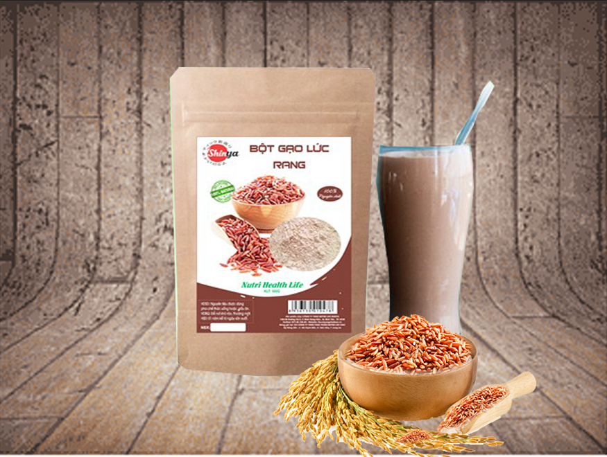 Bột gạo lứt huyết rồng rang sẵn 1kg