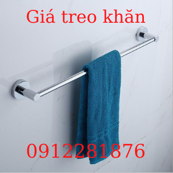 Giá treo khăn đơn inox dài 80cm