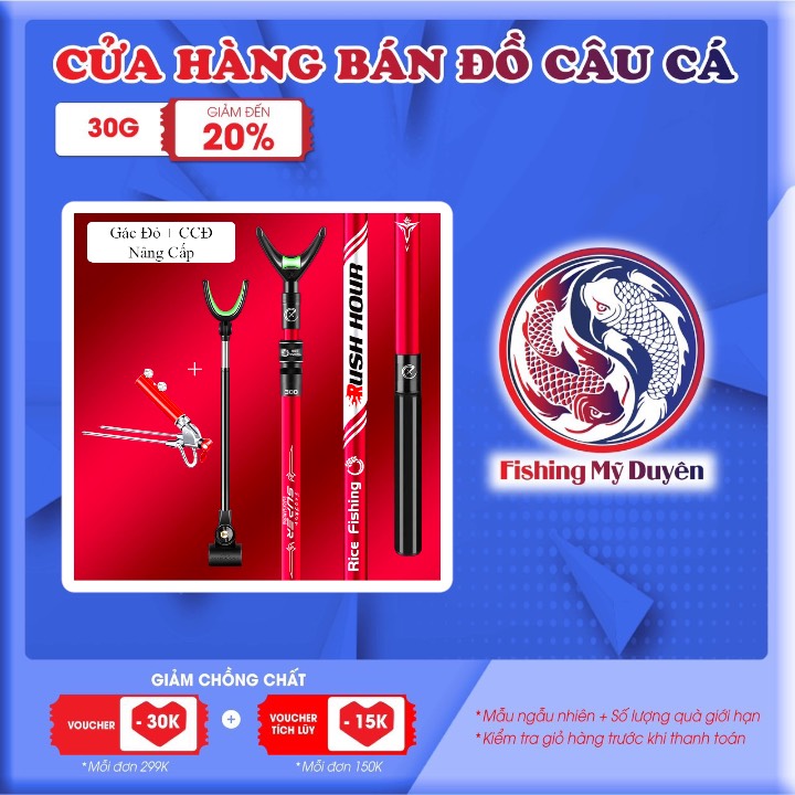 Gác cần câu đài, chống cần câu đài carbon rice fishing cao cấp có thể thu gọn kk-34 - gác đỏ