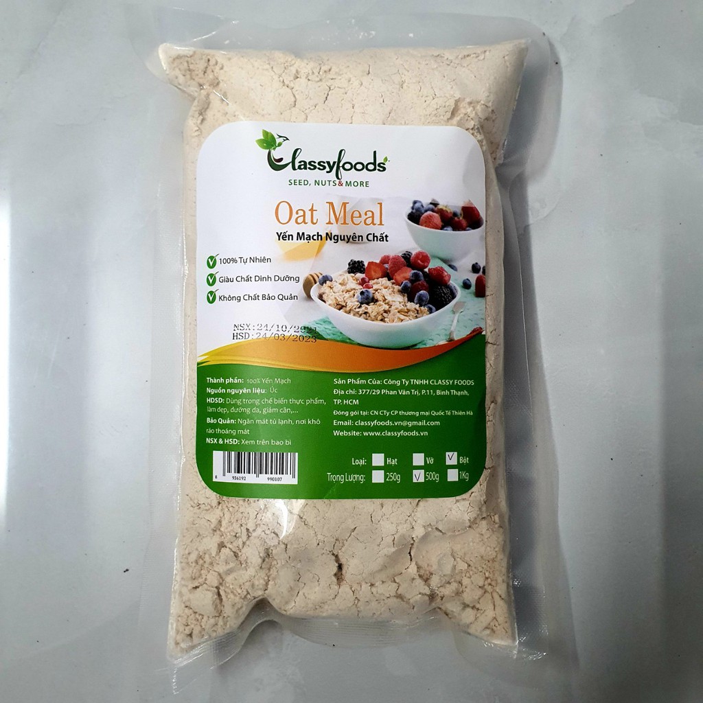 Bột Yến Mạch Classyfoods 500gr