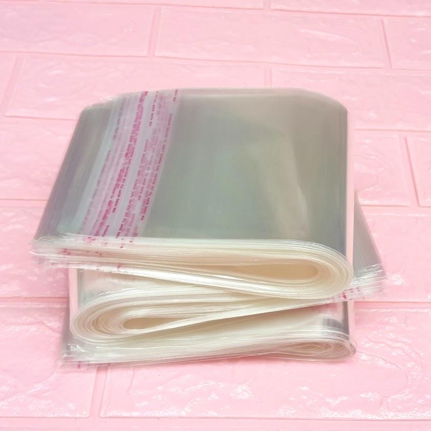 1kg Túi Opp dán mép 11x24cm - Túi ni lông băng keo dán miệng - Bao nilon dán miệng