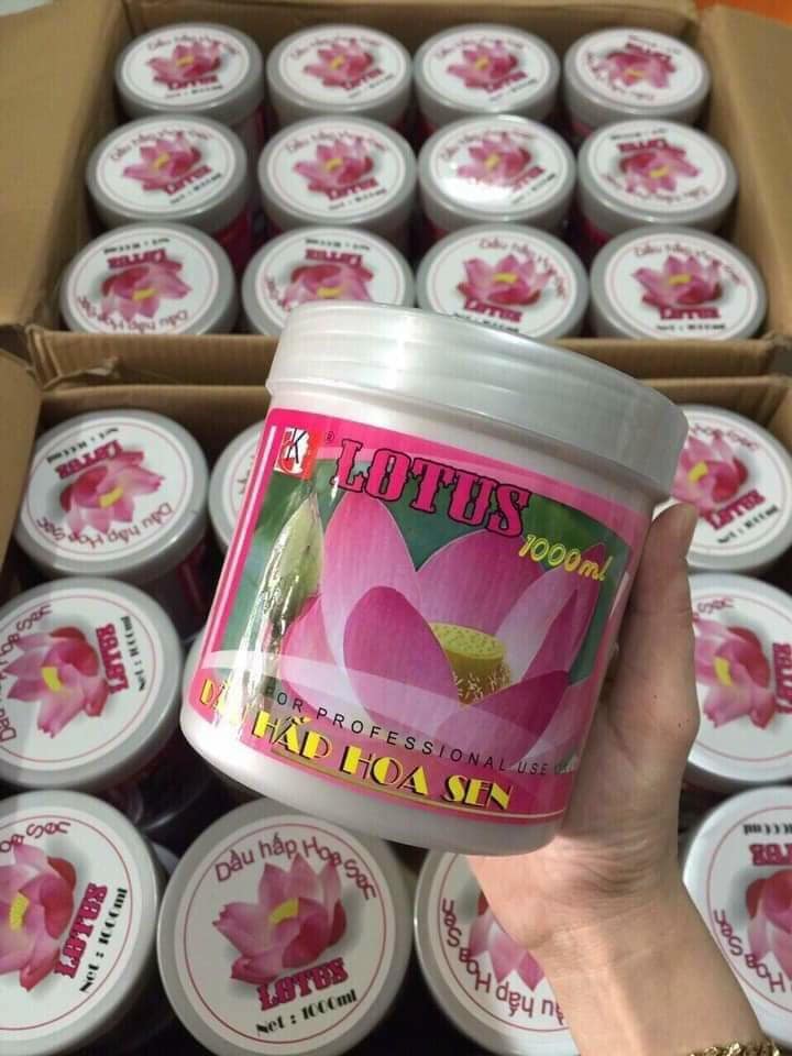Dầu hấp tóc hoa sen🌿🍀 hủ 1000ml