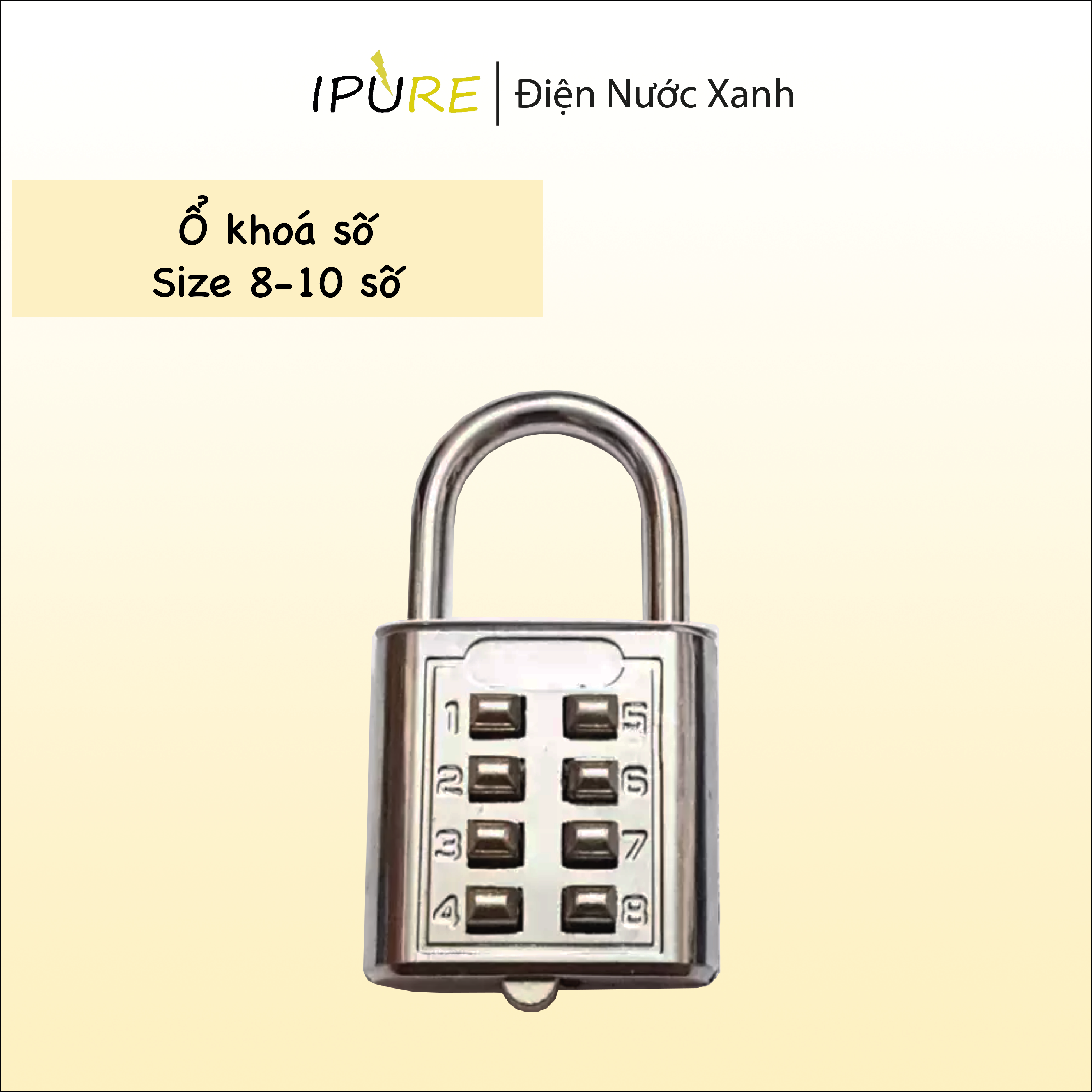 Ổ khóa 8-10 số bấm dnx ipure ổ khóa mini sử dụng khóa tủ, hộp thư chung cư, khóa vali ... ổ khóa mini 8-10 số bấm