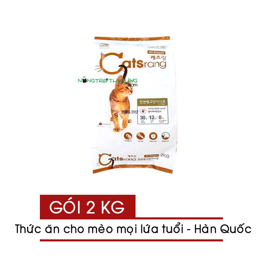 Thức ăn hạt CATSRANG cho mèo mọi lứa tuổi - Gói 2kg - Nhập khẩu HQ - [Nông Trại Thú Cưng]