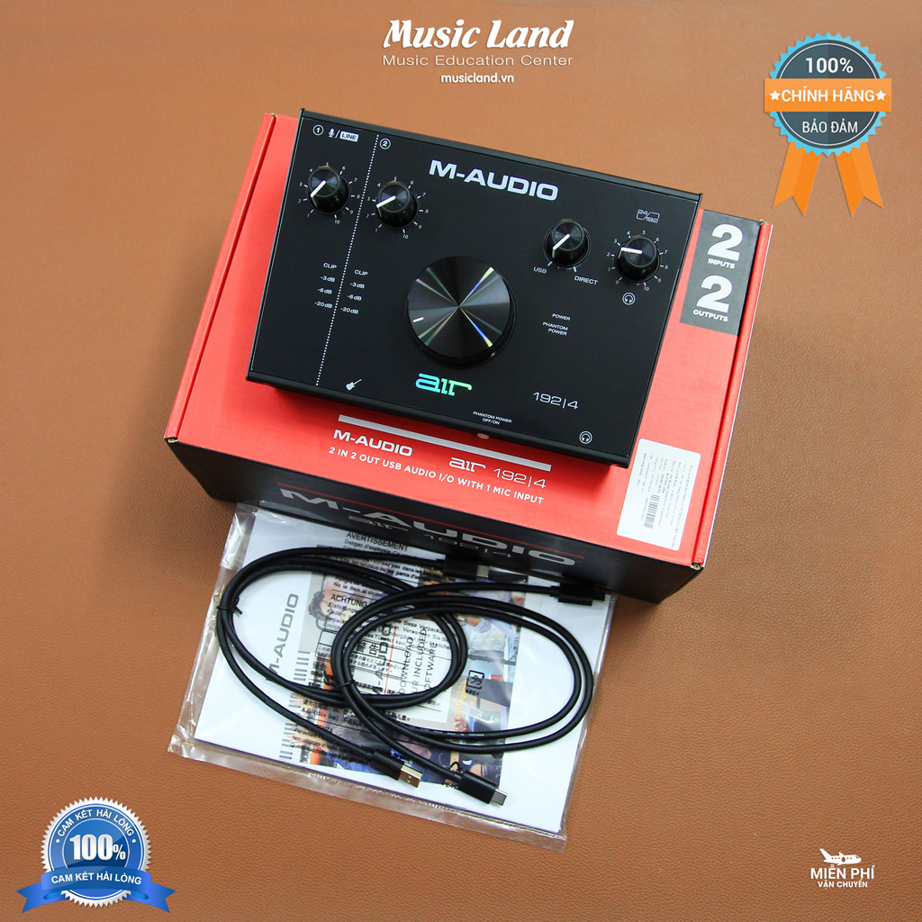 Sound card thu âm m-audio 192/4 – chính hãng