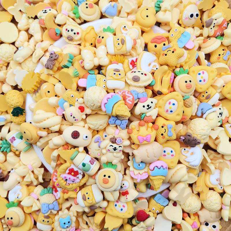 BỘ 10 Charm Sticker Jitbitz gắn dép (Đã có nút gắn dép) - Mẫu giao ngẫu nhiên - 8