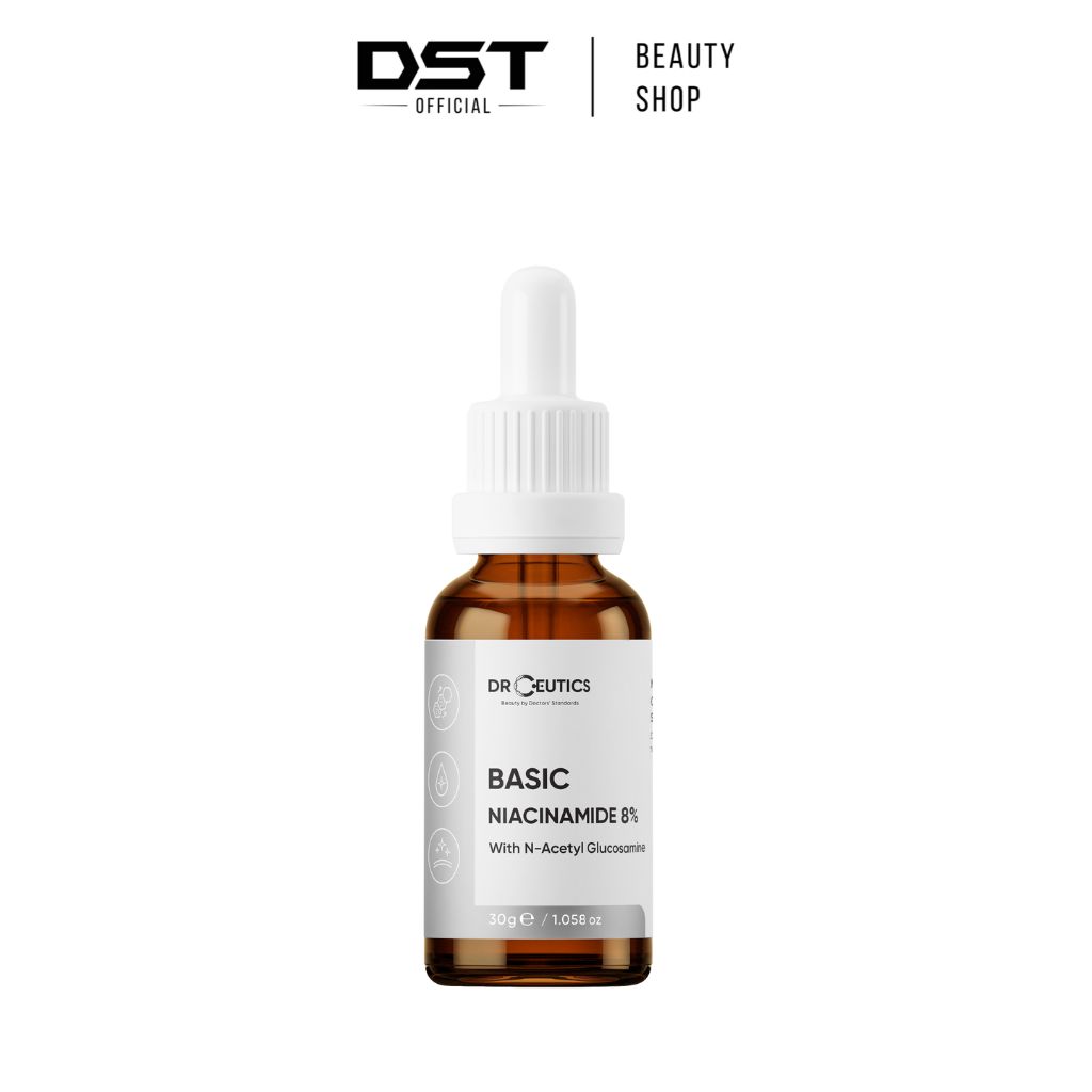 Tinh Chất Niacinamide Basic 8% DrCeutics Cho Da Dầu Mụn