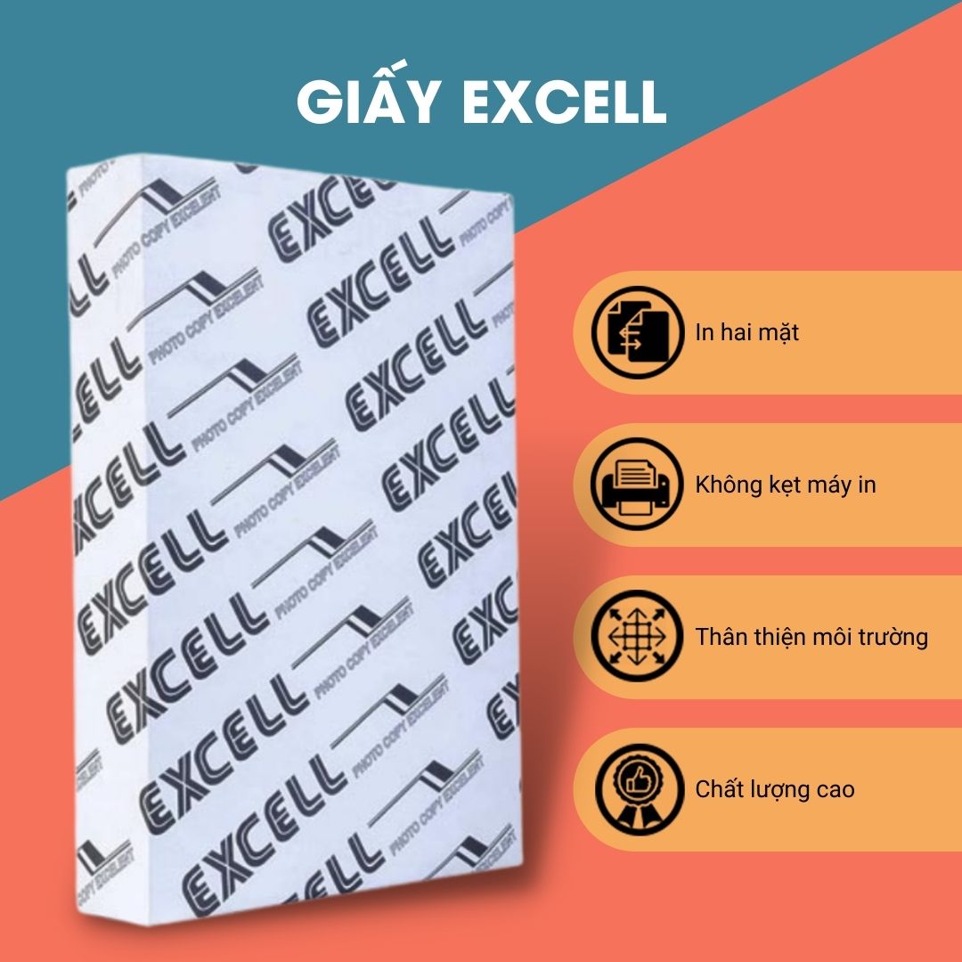 Giấy a4 excell định lượng 70gsm