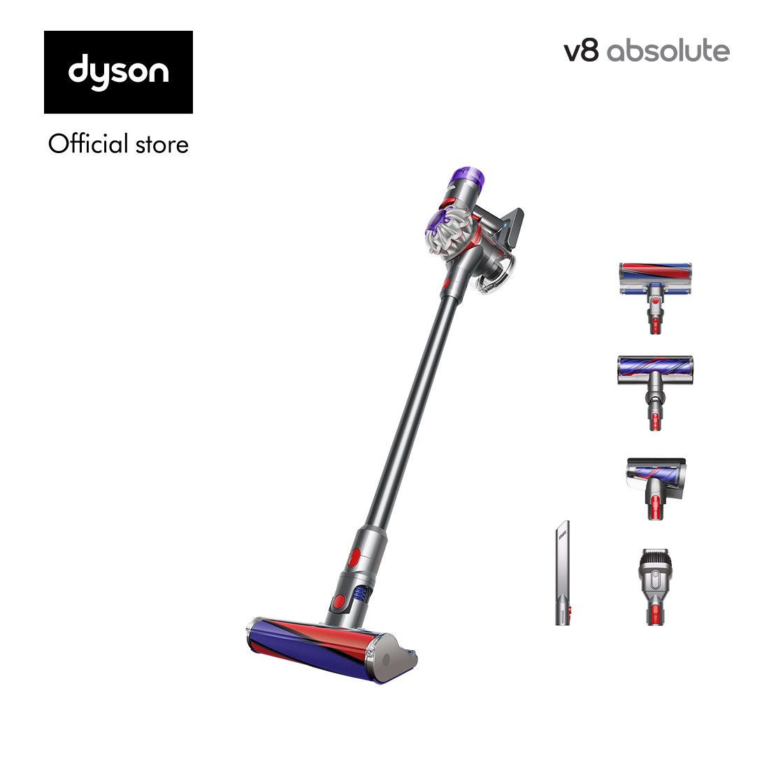 [CHỈ CÒN 28-29.3: CƠ HỘI CUỐI] Máy hút bụi Dyson V8 Absolute (Silver/Nickel)