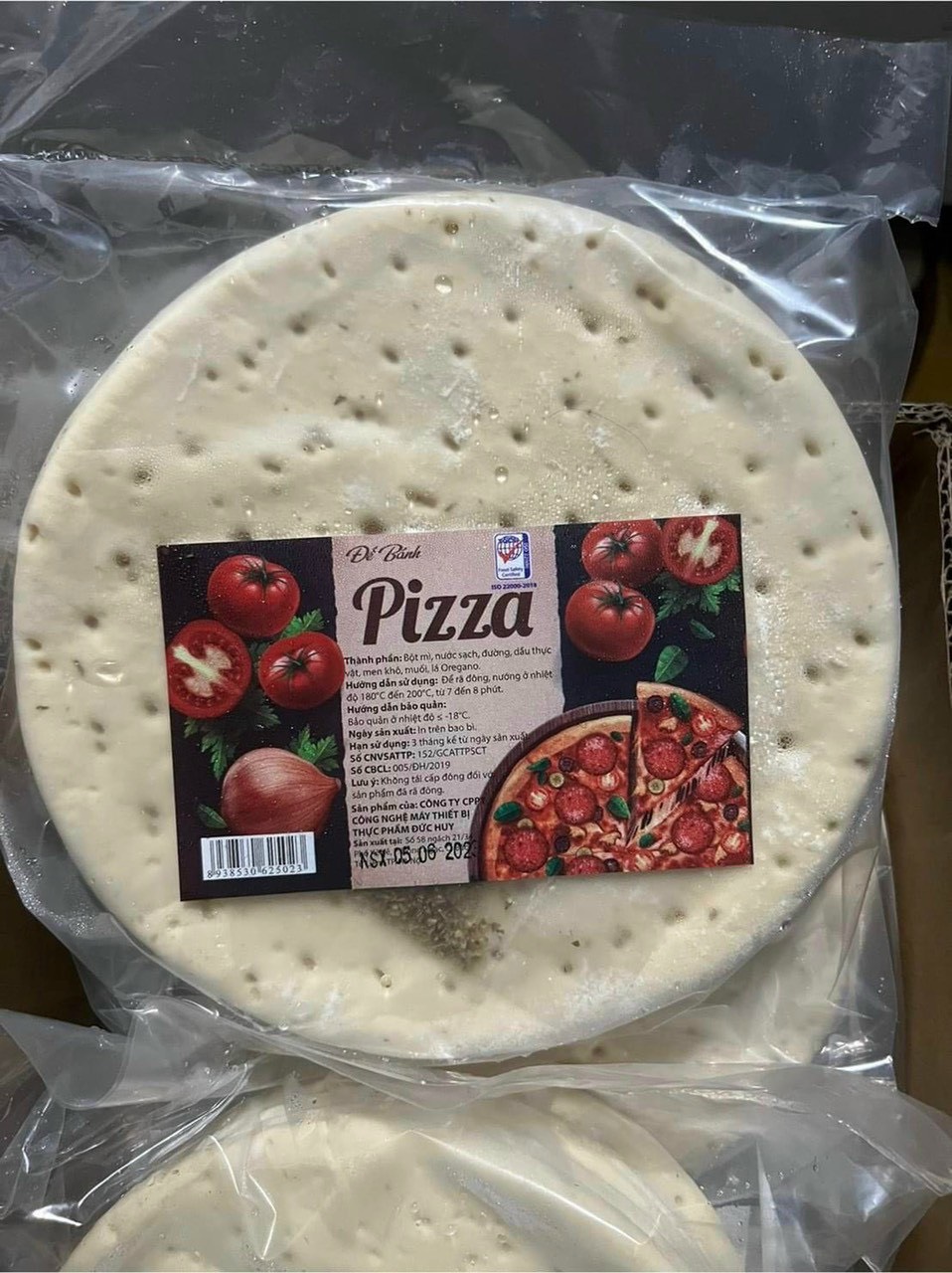 Sét 5 đế pizza size 20cm, tặng kèm lá thơm