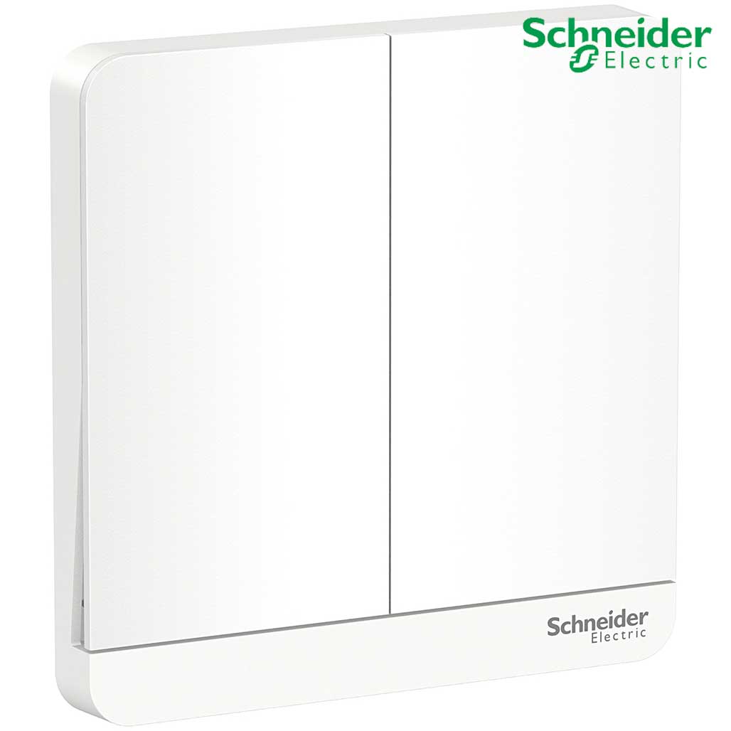 Công tắc điện Schneider | Bộ công tắc đôi 1 chiều có đèn LED AvatarOn