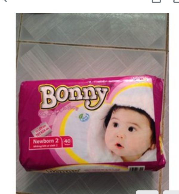 Miếng lót bonny newbom2 40 miếng dùng cho trẻ sơ sinh - 038