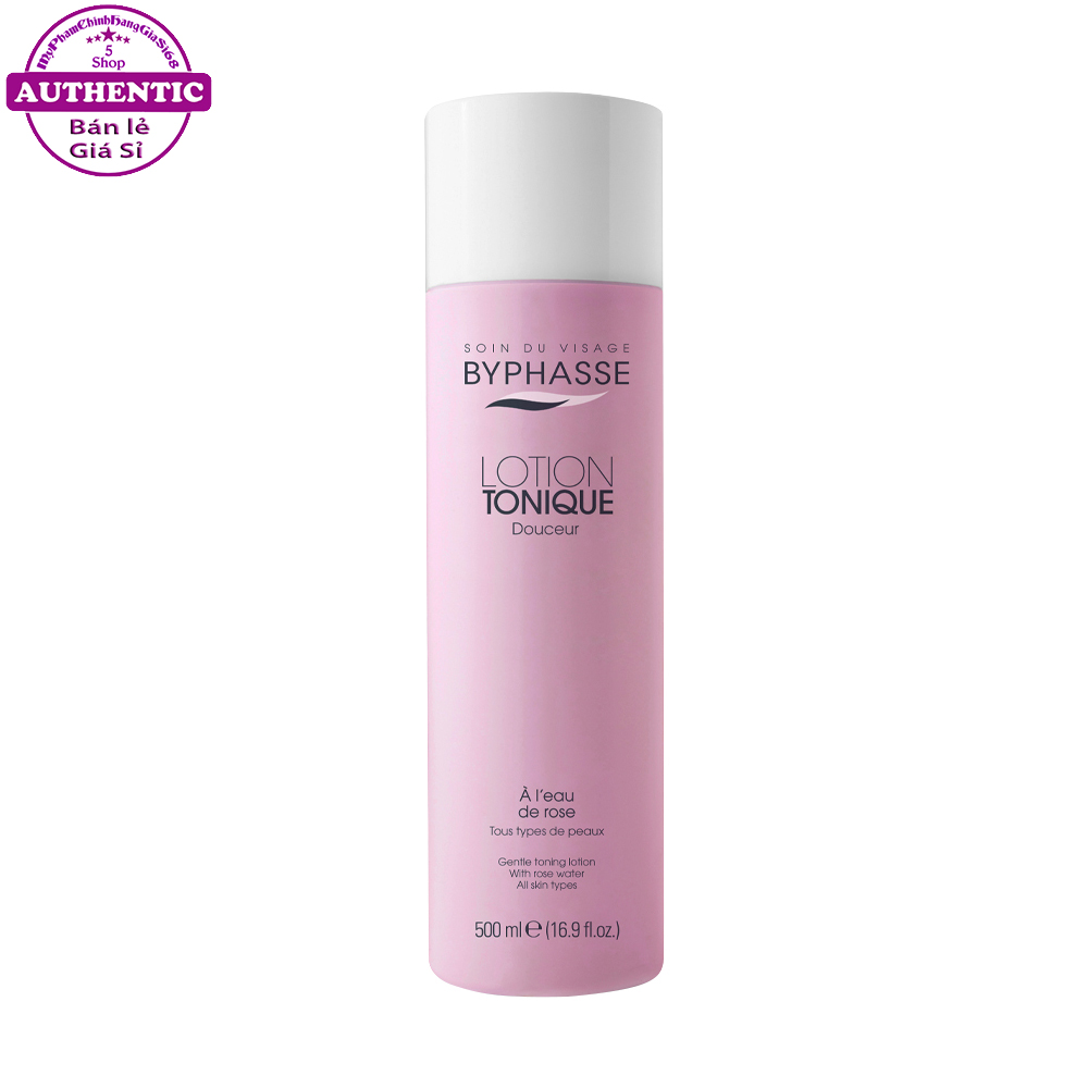 Nước Hoa Hồng BYPHASSE Lotion Tonique Sáng Da 500ml SPAIN