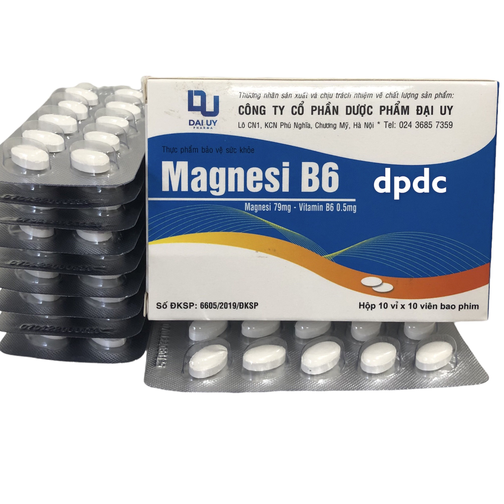 Combo 02 Hộp 100 viên Magnesi B6 - Bổ sung magie và vitamin B6 cho cơ thể