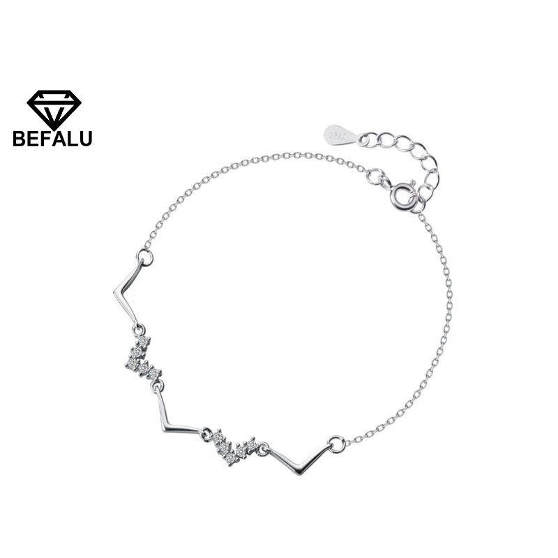 Lắc tay nữ bạc thật 925 phong cách hàn quốc lt07 - befalu