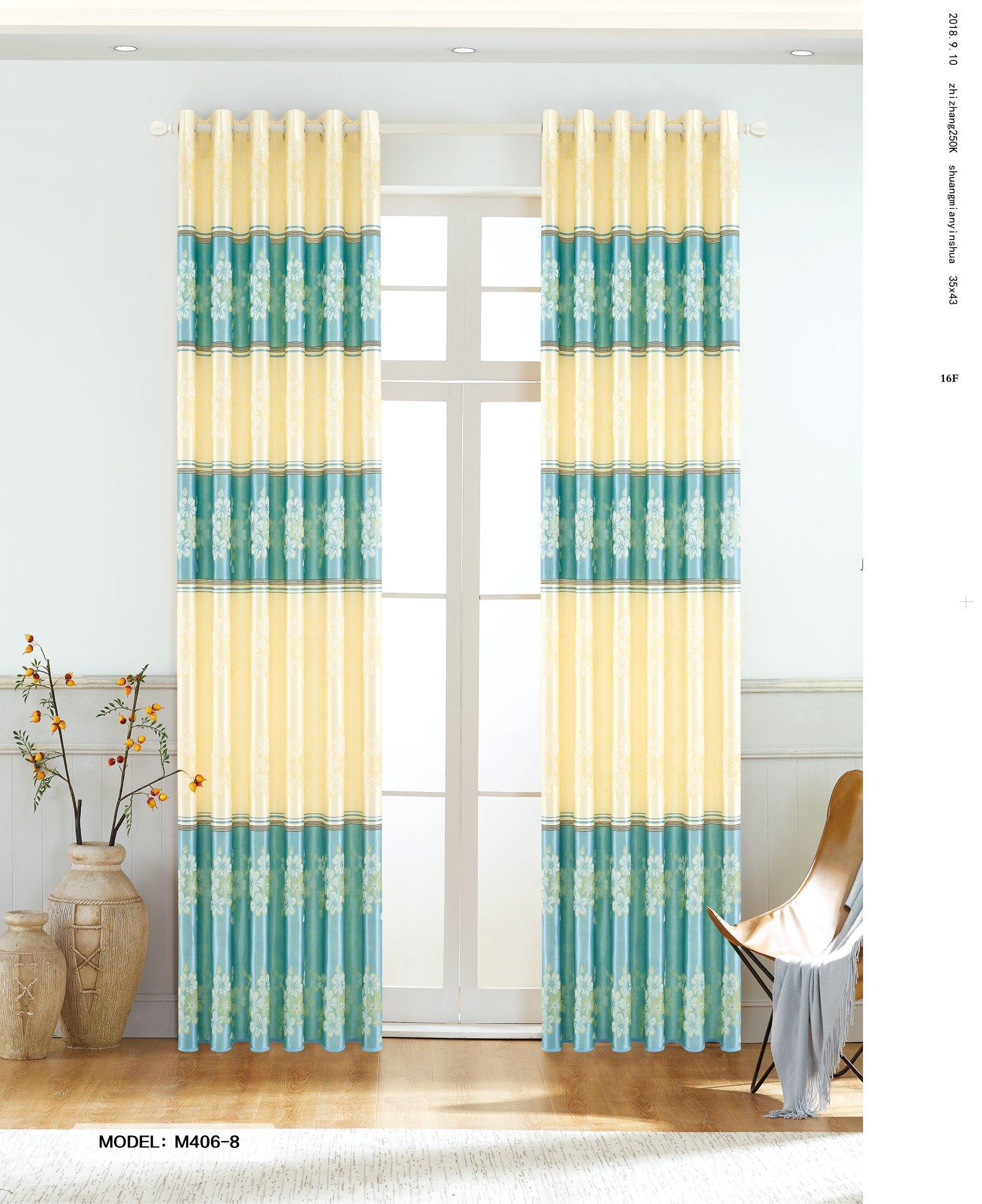 [HCM]Rèm Màn Cửa may sẵn - Ngang 200 cm Cao 270 cm - Vải gấm thổ cẩm cao cấp - Họa tiết thiết kế riêng - Khoen Lỗ Cao Cấp 406 [Có may theo kích thước yêu cầu]