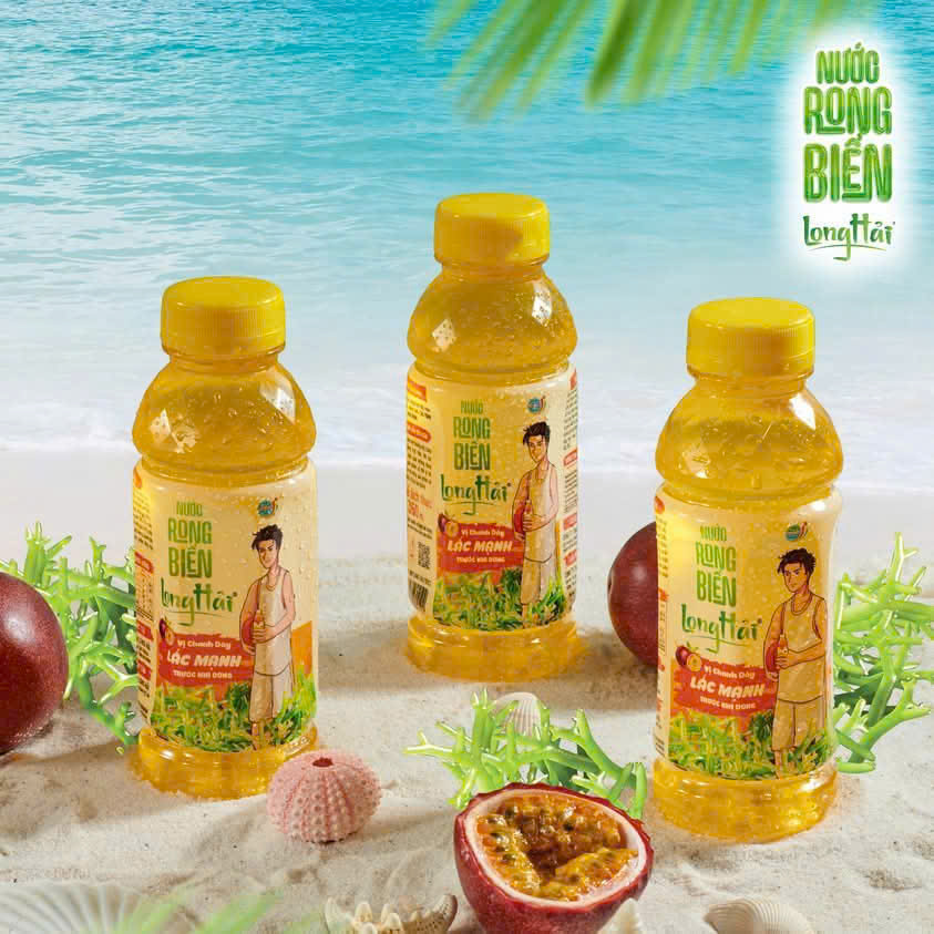 Nước Rong biển Long Hải vị Chanh dây - chai 350ml