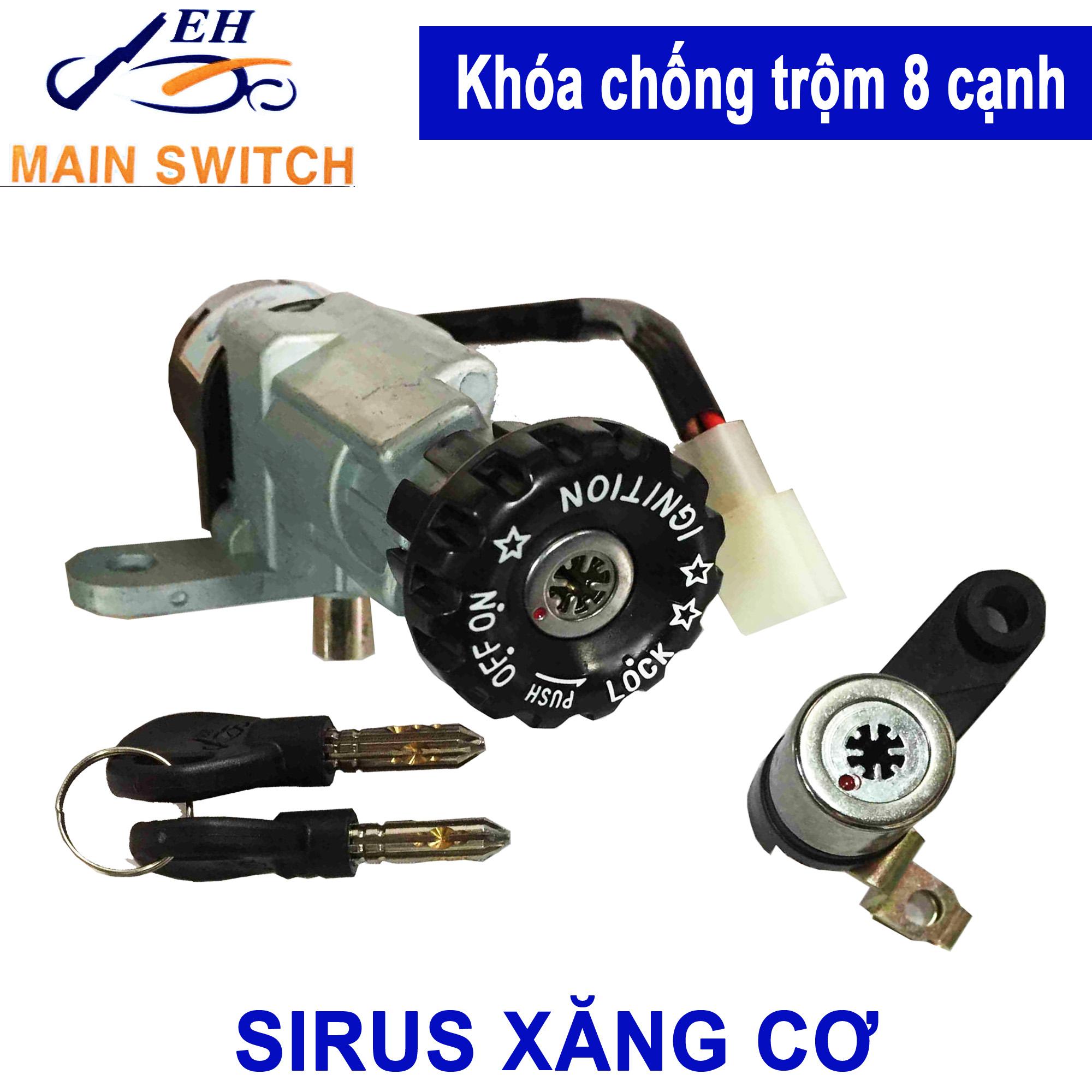 Khóa chống trộm 8 cạnh sirius xăng cơ