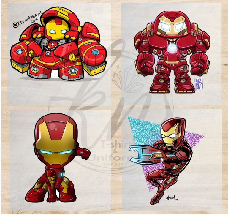 Sticker Miếng dán nhiệt lên quần áo, hình ép nhiệt quần áo sticker ủi ép chuyển nhiệt a6 hình chibi