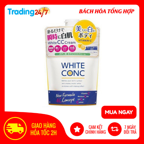 Kem Dưỡng Trắng Toàn Thân White Conc Body CC Cream 200g Nội Địa Nhật Bản