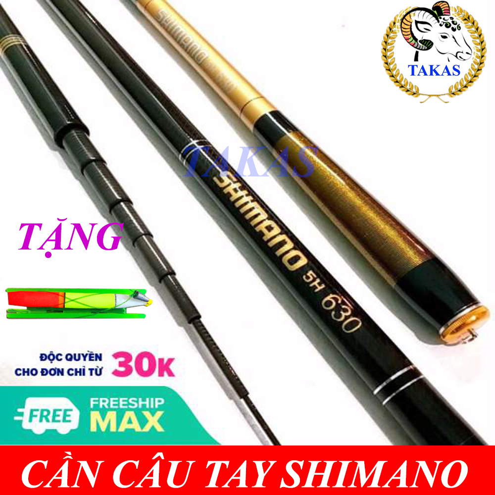 Cần câu tay Shimano 5H đủ size 3m6 4m5 5m4 6m3 [Tặng Phụ kiện  Lưỡi Phao Câu].. cần câu tay, cần câu tay shimano, cần câu tay giá rẻ, cần câu đơn