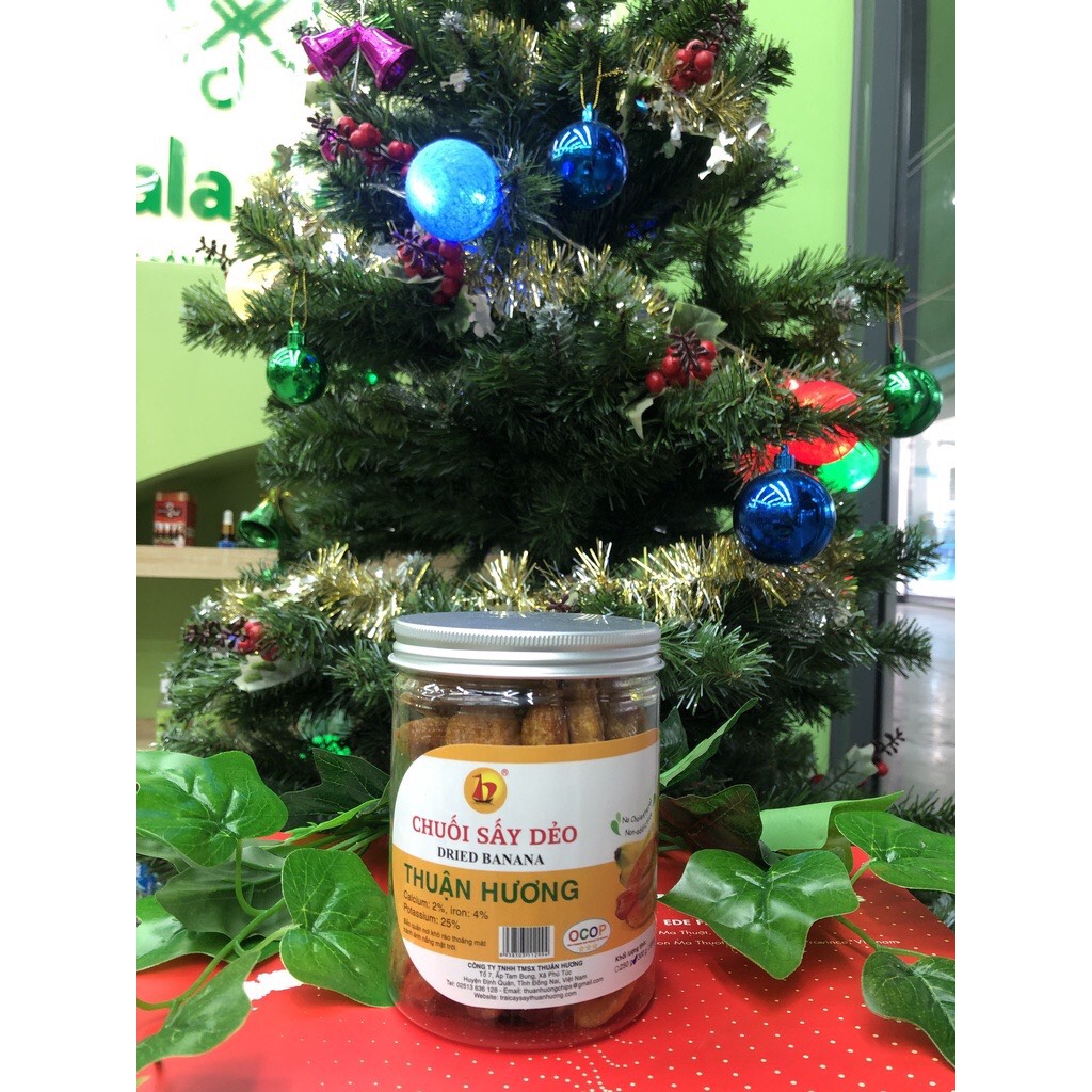 300gr chuối sấy dẻo loại 1 nguyên trái