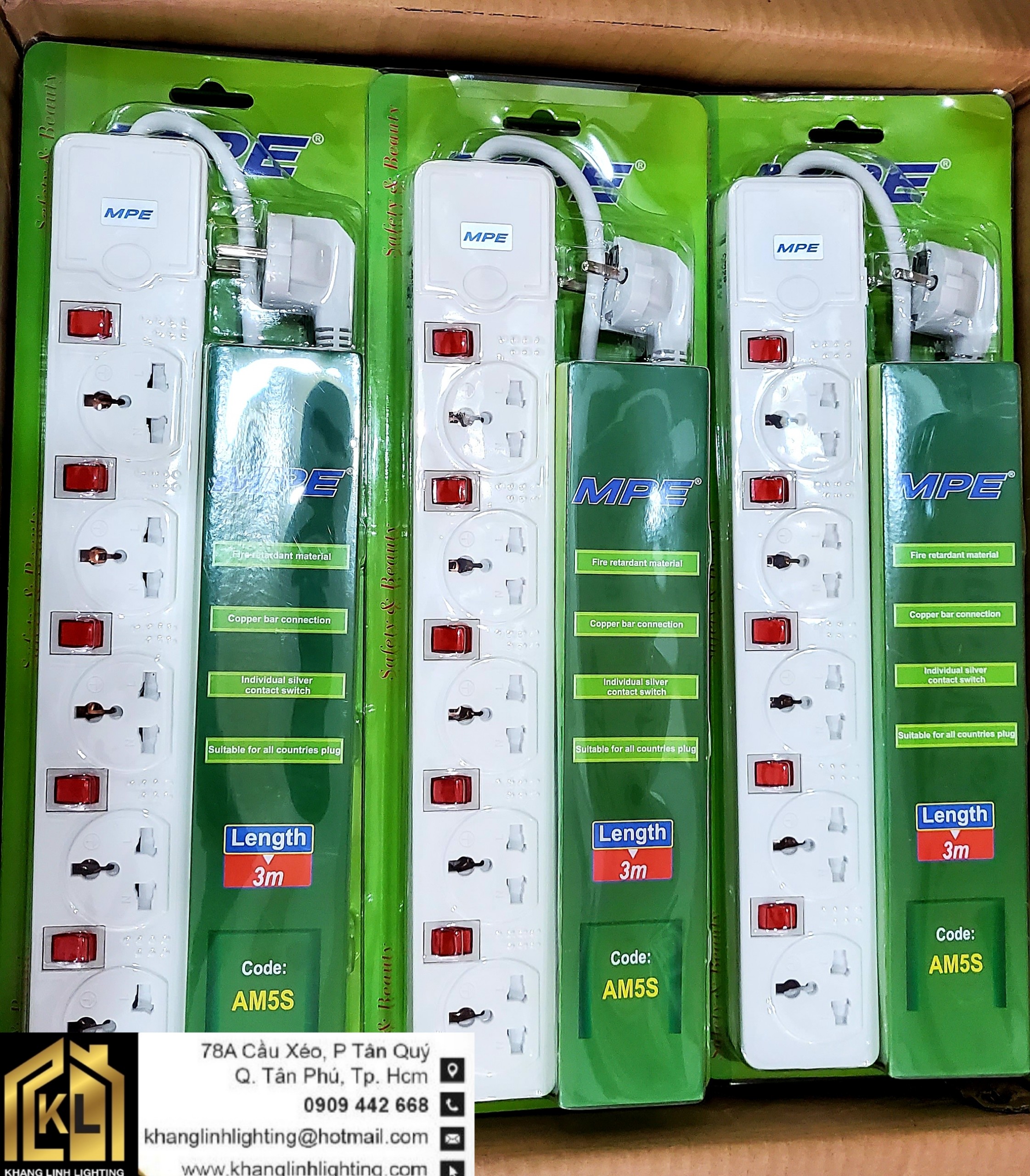 Ổ cắm di động đa năng 5 ổ