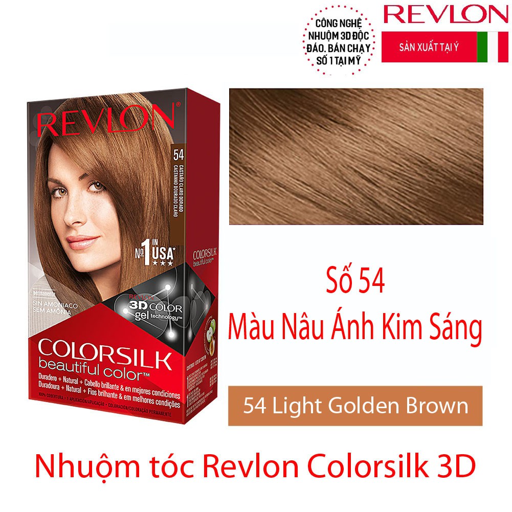 [HCM]Nhuộm Tóc Revlon Colorsilk 54