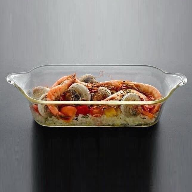 Khay thủy tinh 1300ml - khay thủy tinh lock&lock