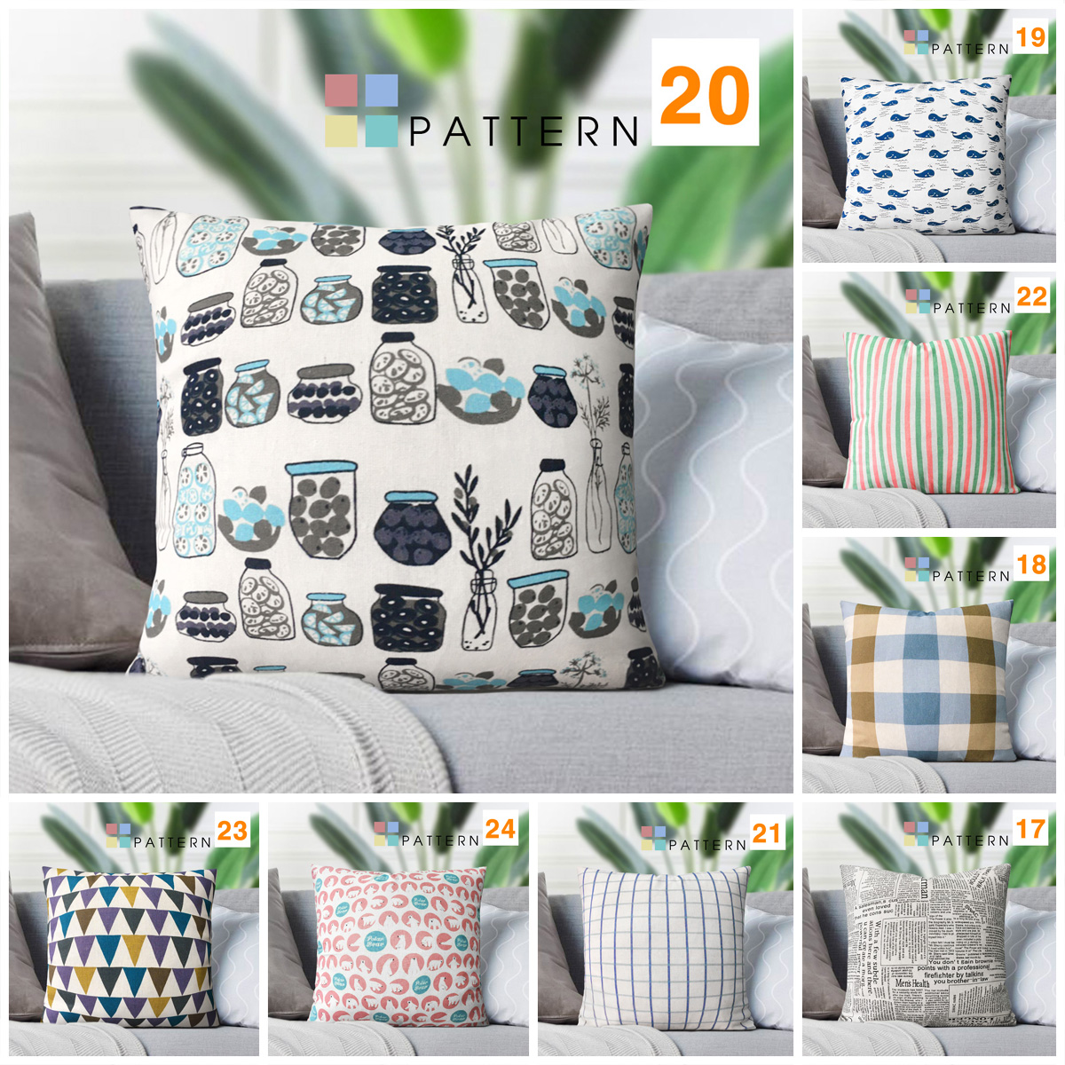 Gối sofa gối trang trí pattern