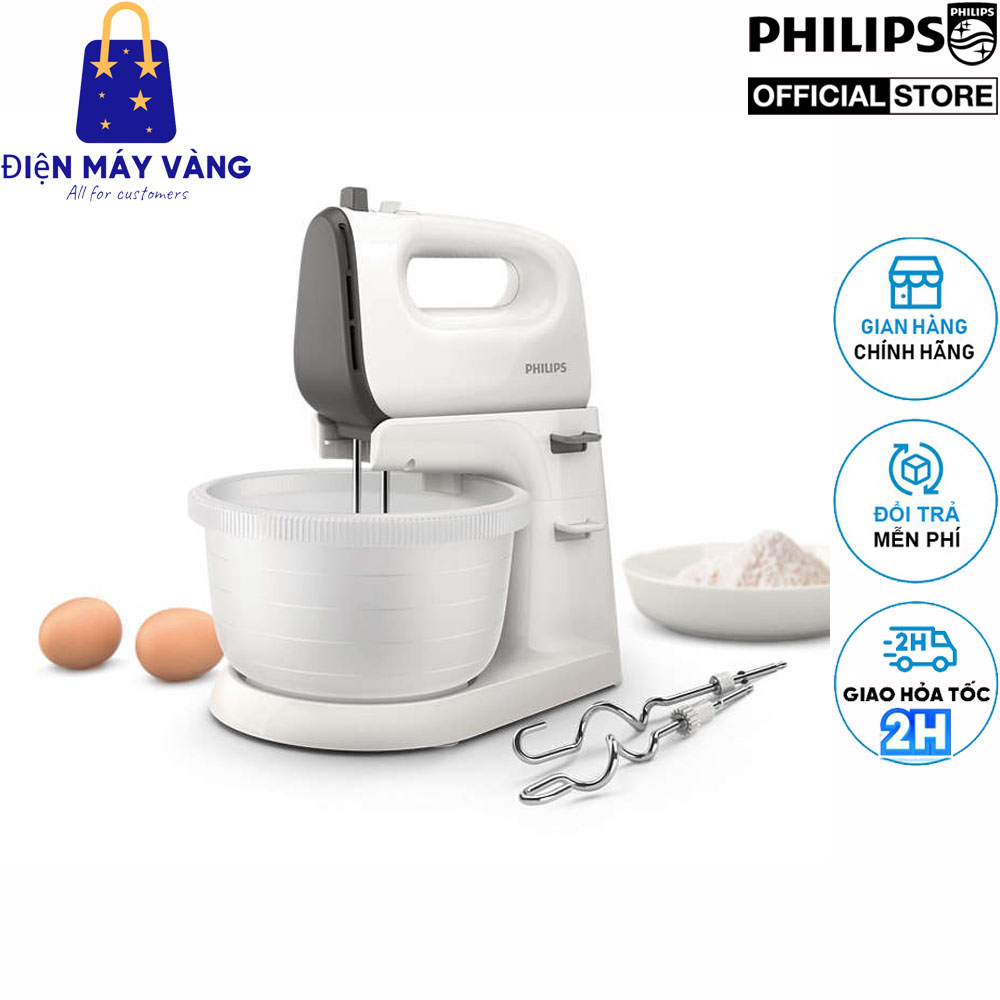 Máy đánh trứng philips hr3745/00 thế hệ mới |450w| nhanh hơn tới 25% - hàng chính hãng