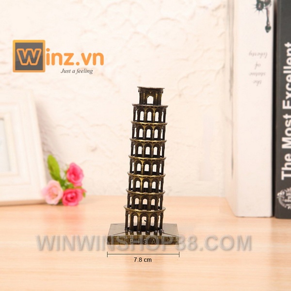 Mô hình tháp nghiêng Pisa cao 18 cm