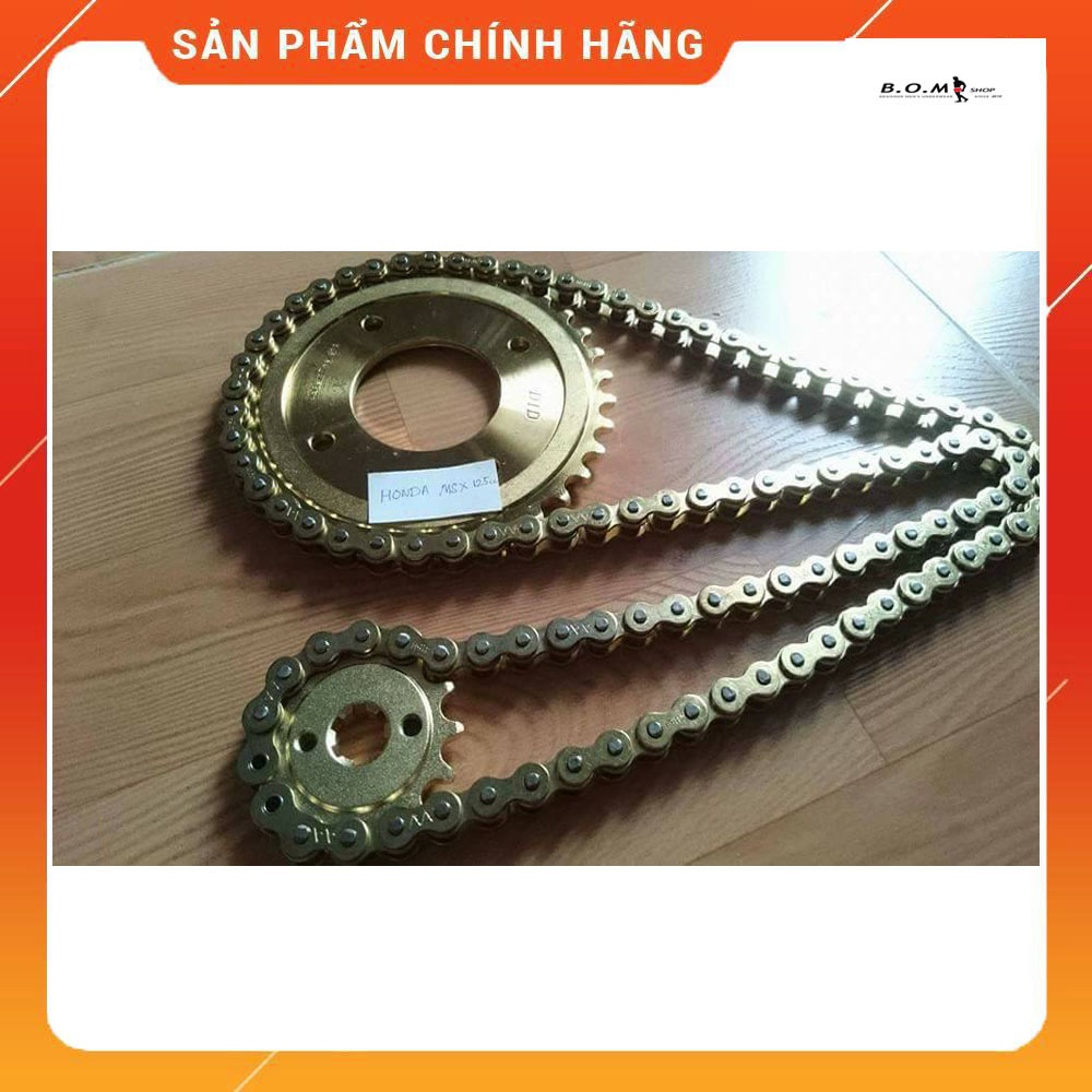 [HCM]Nhông sên đĩa DID vàng Honda MSX 125 - Nhập khẩu Thailand - Sên vàng loại (10 li - 12 li )