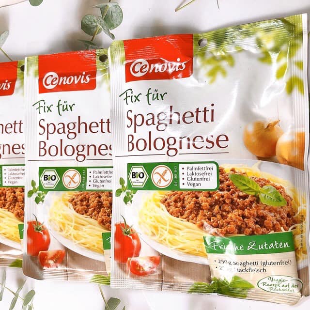 Bột làm sốt spaghetti hữu cơ Cenovis 40g - Vegan - Non GMO - Bé nào cũng mê - Bữa ăn nhanh chóng tiện lợi dinh dưỡng