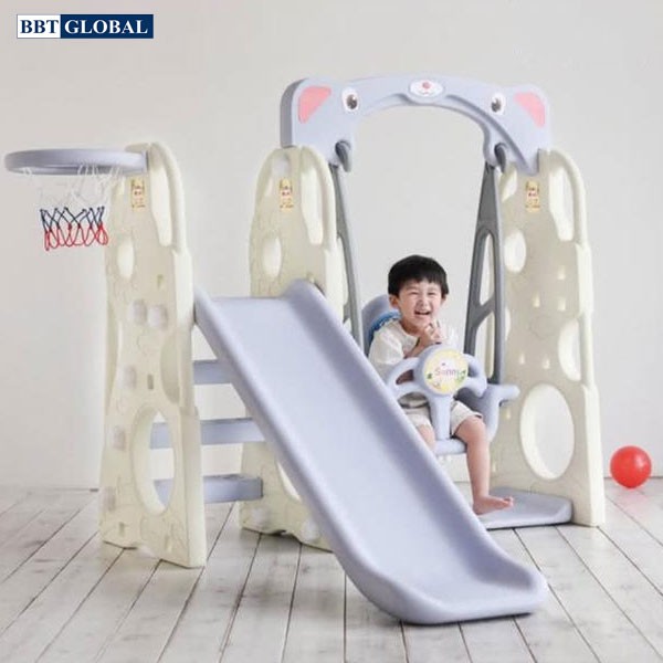 Cầu trượt xích đu Hàn Quốc 4 trong 1 CHD101 - cầu trượt, đồ chơi trẻ em, do choi tre em