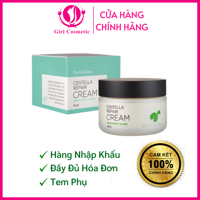 Kem Dưỡng Rau Má GoodnDoc Centella Repair Cream 50ml Chính Hãng