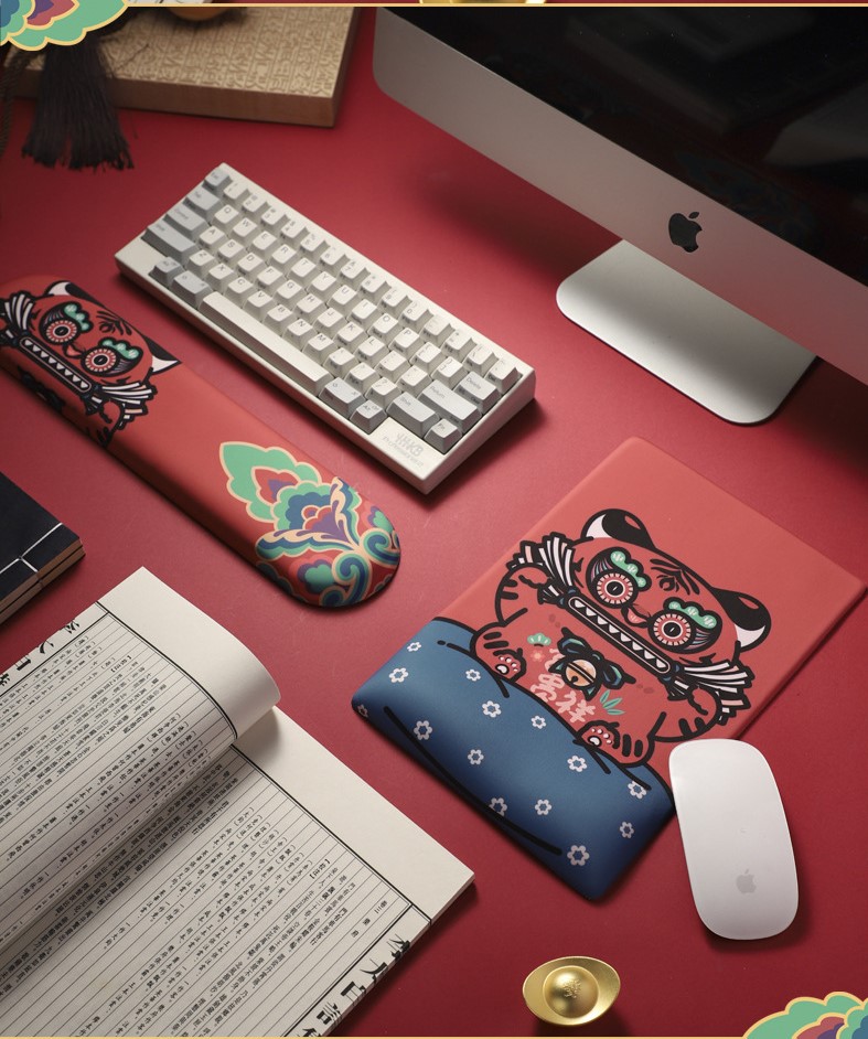 Miếng Kê Tay Bàn Phím Chuột Mouse Pad Ngọa Hổ