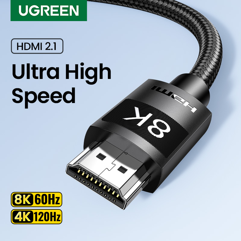 UGREEN 8K 60Hz HDMI 2.1 48Gbps Male to Male Cable Suitable for TV Computer PS4 PS5
