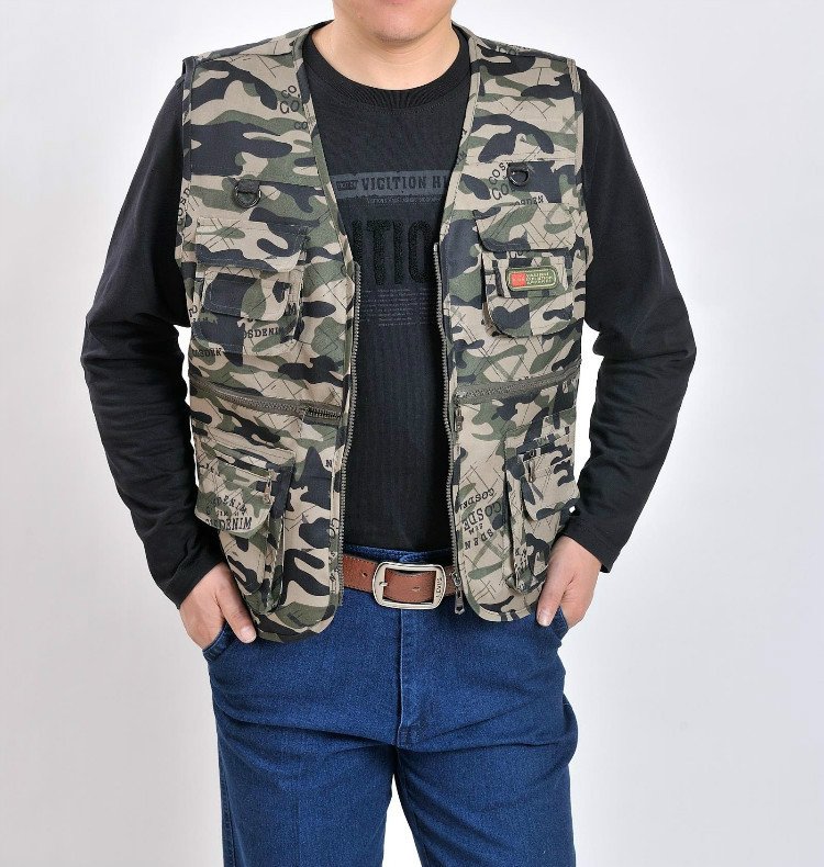 Áo Gile Nam Quân Đội - Áo ghi lê Lính Mỹ - Vest gile Nam Nhiều Túi