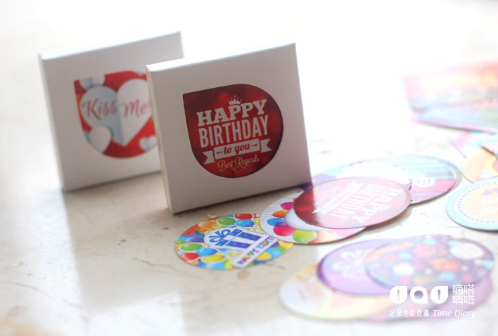 Hộp sticker Happy Birthday