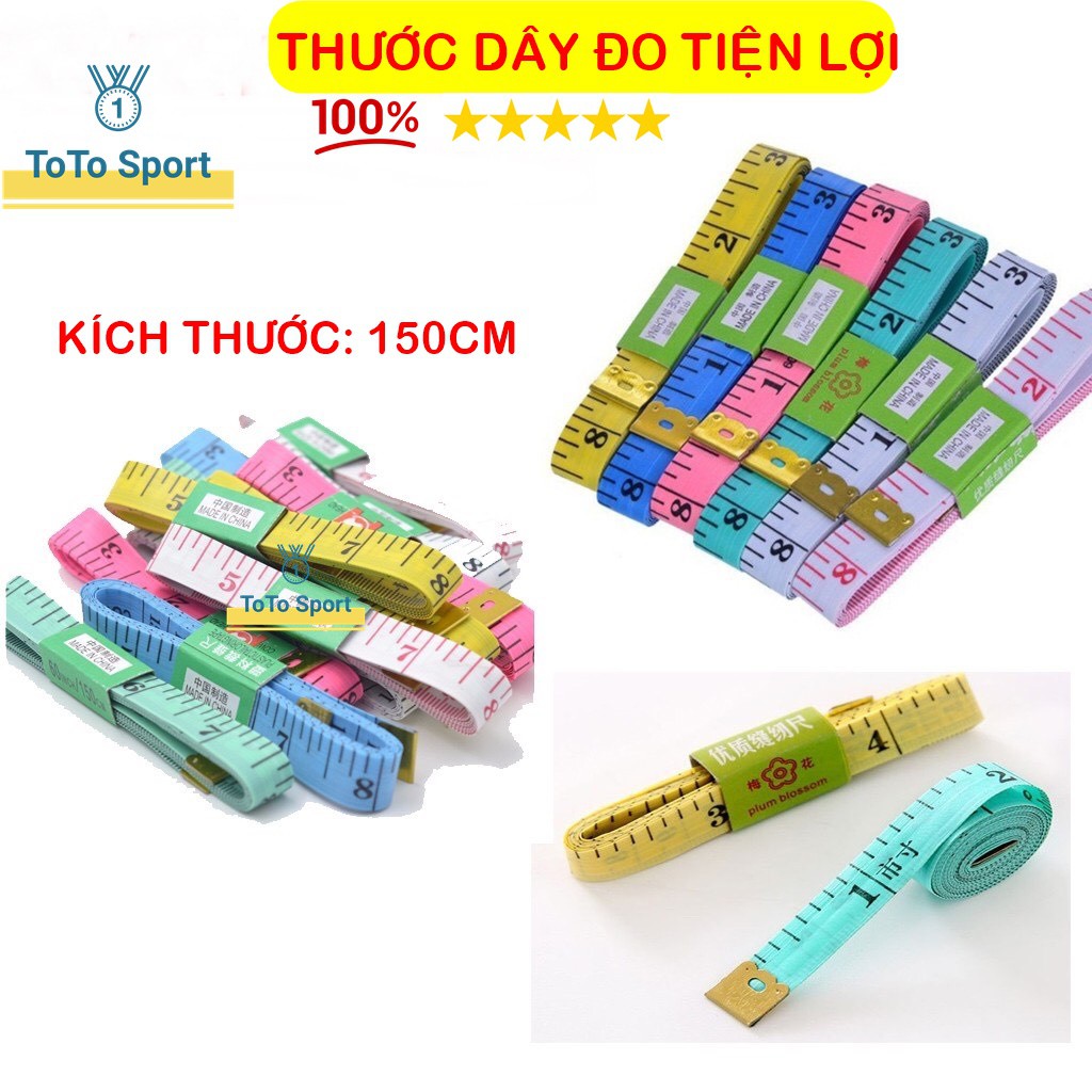 Thước Dây May Đồ Thước Dây Đo 3 Vòng 150Cm Td0150