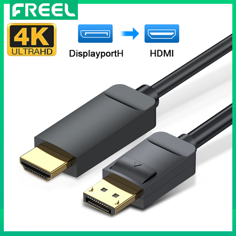 Cáp Chuyển Đổi Displayport Sang HDMI 4K Cáp Chuyển Đổi DP Đực Sang Đực Cáp Âm Thanh Video Cho Máy Chiếu HDTV Máy Tính Xách Tay