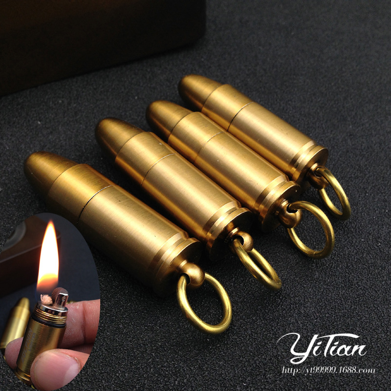 Bật Lửa Xăng Đá Dolphin Móc Khóa Hình Viên Đan Mini - Hộp Quẹt Thích Hợp Làm Quà Tặng