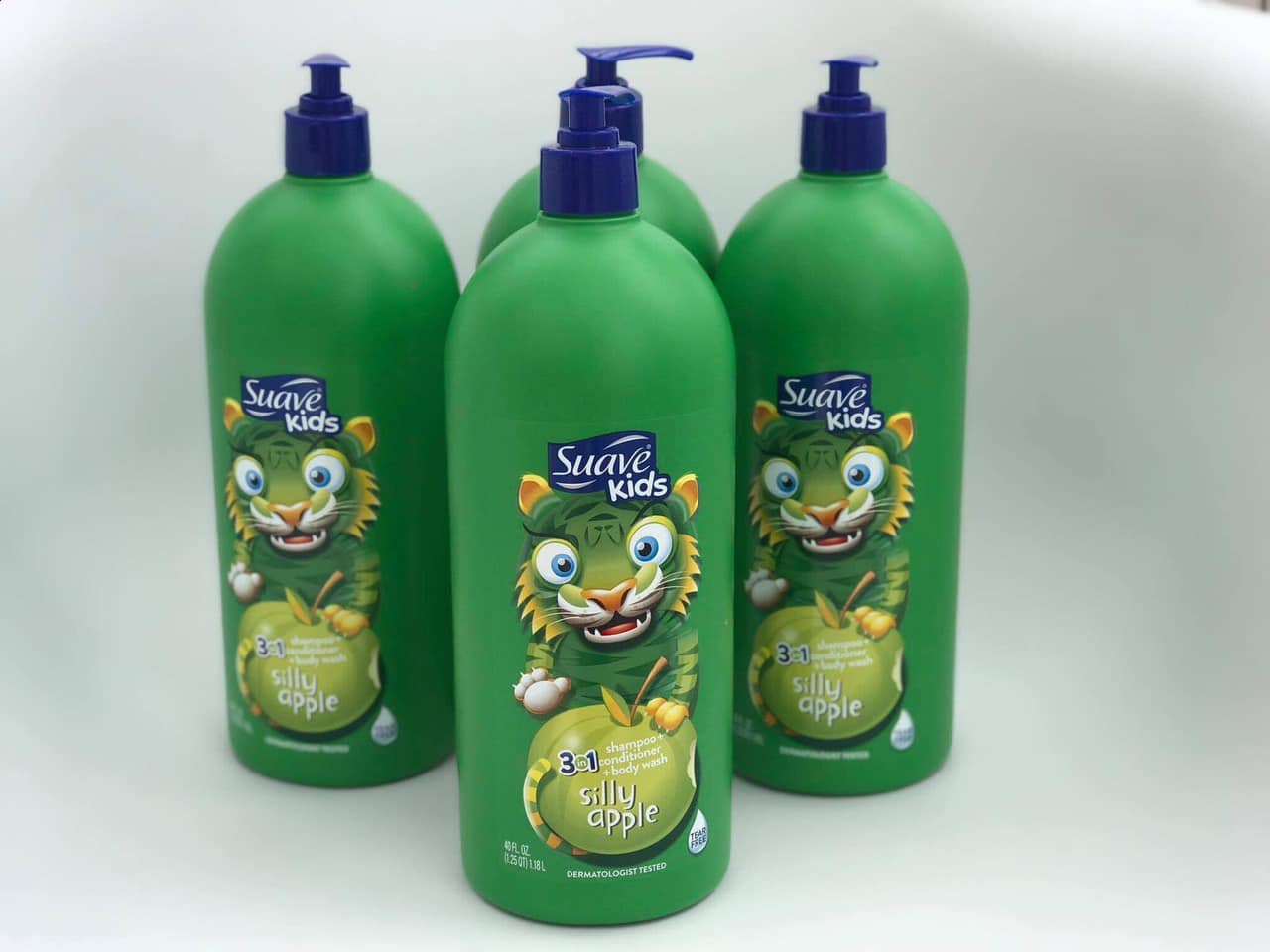 [HCM]Sữa Tắm Dầu Gội Dầu Xả SUAVE KIDS Cho Bé 3IN chai 1.18 lít của Mỹ